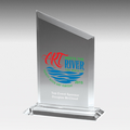 Slim Line Billboard Award with Slanted Top - Laser Engraved (4 3/4"x6 1/2")